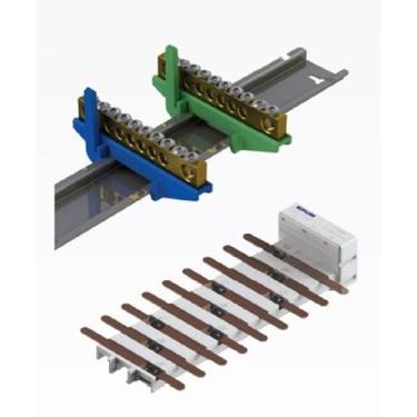 Imagem de Barramento Bifásico Flut 100A 28 Disjuntores Din + N E T - Brum