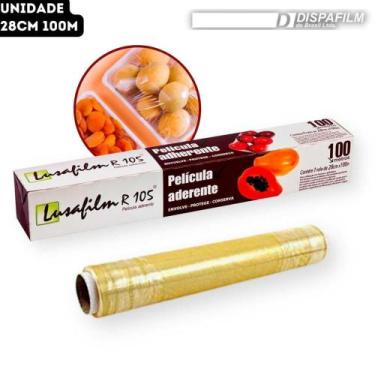 Imagem de Bobina Rolo Plástico Filme PVC Lusafilm R105 Dispafilm - 28cm x 100m 2