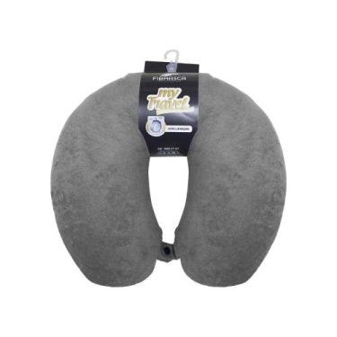 Imagem de Travesseiro My Travel - Para Pescoço - Fibrasca, Grafite