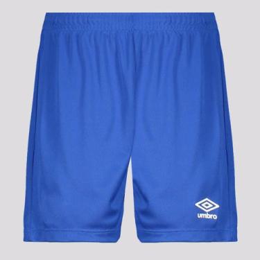 Imagem de Calção Umbro Legacy Juvenil Azul, 12 ANOS