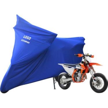 Imagem de Capa De Tecido Helanca Lycra Moto KTM 450 SMR Sob Medida - Mz, Azul