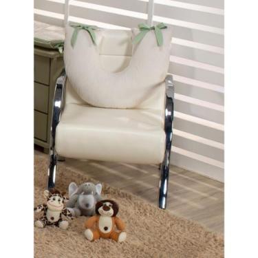 Imagem de Almofada Amamentar Safari Bita Palha com Verde Erva Doce - Baby Mel En