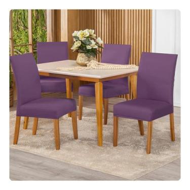 Imagem de Kit Capa De Cadeiras 6 Peças Cores Diversas - Lenharo Enxovais, LILÁS