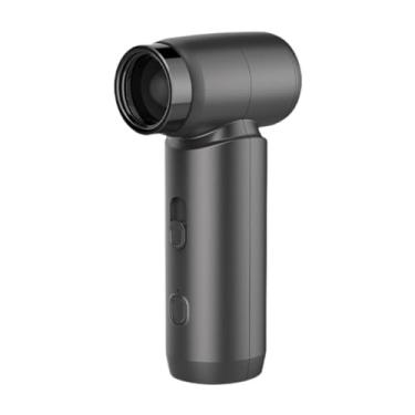 Imagem de UxicRuya Secador de Cabelo Sem Fio Camping Recarregável Desktop Mão Resfriamento Pessoal para Escritório Casa Carro, Cinza Escuro