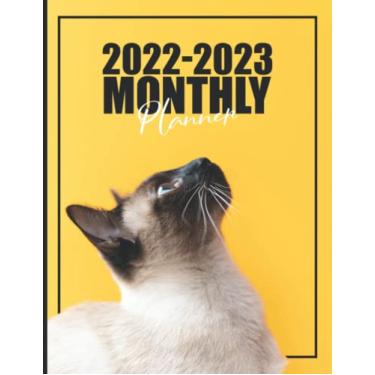 Imagem de 2022-2023 Monthly Planner: 2 Year Monthly Planner / Calendar / Schedule - 2 Years of Planning With Federal Holidays - A4 - Pretty Cover Design For Cat ... 2023 ( 24 Months Organizer 2022-2023 )
