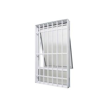 Imagem de Janela Maxim-Ar em Alumínio Branco Perfecta Max 120x50x9,5cm c/ Grade 