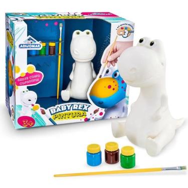 Imagem de Dinossauro Para Pintar Baby Rex Cofrinho E Pintura - Adijomar