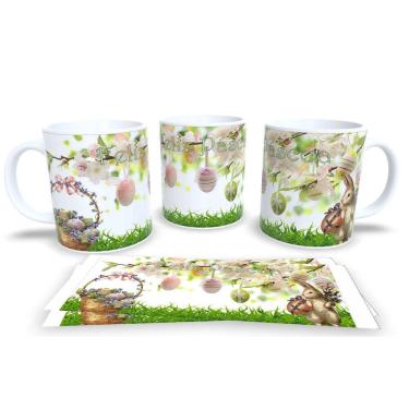 Imagem de Canecas de Porcelana Personalizada Páscoa Encanto e Doçura em Cada Gole