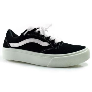 Imagem de Tênis Casual Feminino Quiz 69-1884-55, Preto, 35