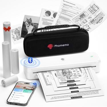 Imagem de Impressora Portátil Térmica Bluetooth Phomemo M834 - Branca
