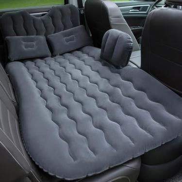 Imagem de Colchão de ar inflável para carro Onirii, assento traseiro, colchão de ar engrossado, viagem, acampamento, com bomba de ar, cama inflável, colchão de dormir portátil para carro, SUV universal