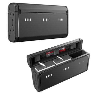 Imagem de Carregador de bateria para Go Pro Hero 13 preto, capa de carregamento rápido com compartimento triplo compatível com acessórios originais Go Pro 13, carregador de bolso com indicador de energia