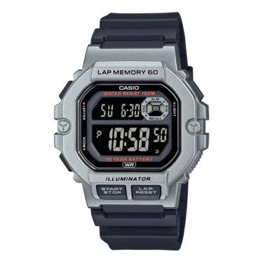 Imagem de Relógio Masculino Casio Digital Esportivo Prova Dagua 100 Metros Prata WS-1400H-1BVDF
