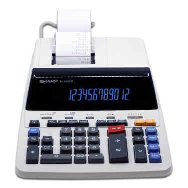 Imagem de Calculadora de impressão Sharp EL-2630PIII 12 dígitos com rolo de papel