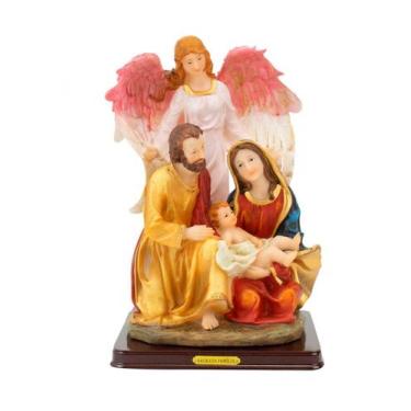 Imagem de Sagrada Família Anjo Da Guarda 28cm - Enfeite Resina - Tasco