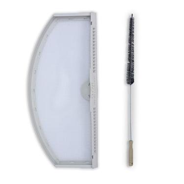 Imagem de VNAPARTS Filtro de tela de fiapos para secador Hotpoint HTX21EASK0WW, HTX24EASK0WW, HTX24GASK0WW, HTX24EASK0WS, HTX24GASK0WS com escova