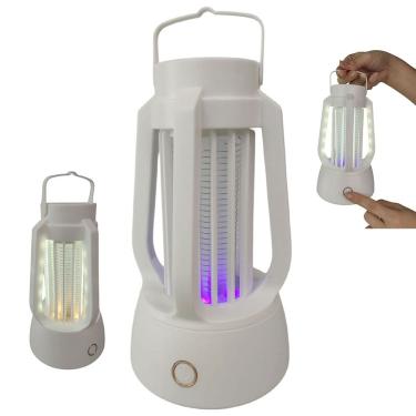 Imagem de Luminaria Repelente Eletrica Afasta Mosquito Luz Ultravioleta Pernilongo Inseto Mosca Armadilha USB Bateria Recarregavel Ambiente Seguro