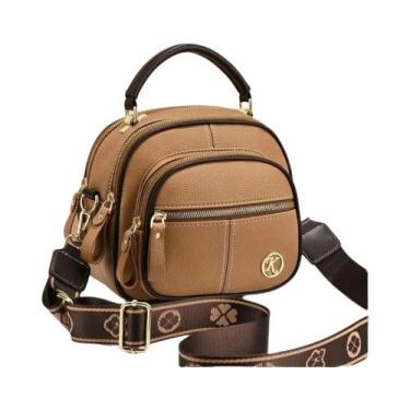Imagem de Bolsa Crossbody Feminina de Couro Macio - Grande Capacidade e Estilo C