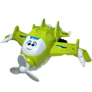 Imagem de Avião brinquedo para criança a fricção transforme Robo aero top vendid