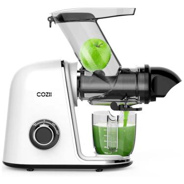 Imagem de Espremedor de Frutas COZII Cold Press, Juicer de Trituração Lenta, Bocal Largo de 9,14 cm, Fácil Limpeza, para Vegetais e Frutas