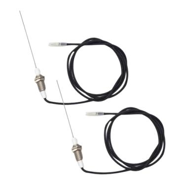 Imagem de Bothyi 2 peças de vela de ignição de eletrodo de cerâmica portátil, prático, para aparelhos a gás, forno, agulha de ignição para lareira a gás