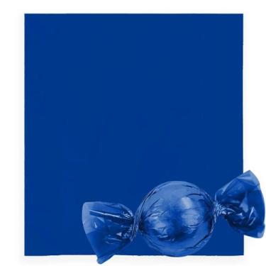 Imagem de Embalagem Trufa 14,5x15,5cm Lisa Azul 100 Unidades - Cromus - Cromus E
