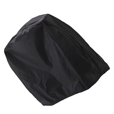 Imagem de Capa de Ventilador Industrial à Prova de Poeira e à Prova d'água Com Design Dobrável para Armazenamento Compacto, Adequado para Uso Interno e Externo, Feito Pano Oxford Com Revestimento Prata 210D,