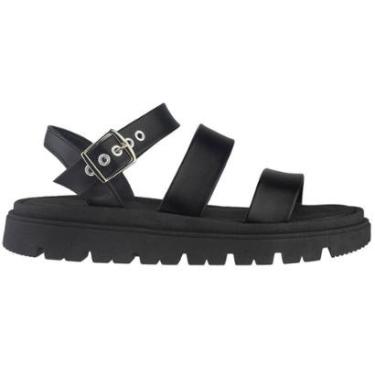 Imagem de Sandália Flat Tratorada Feminina Moleca Branco Off 5504.101-Feminino