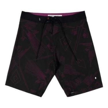 Imagem de Bermuda Água Mcd Nazca Preto Fucsia 40-Masculino