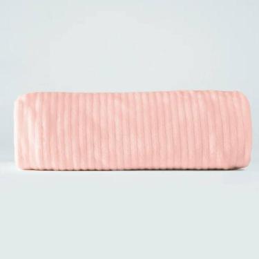 Imagem de Cobertor Hug Canelado Rosa