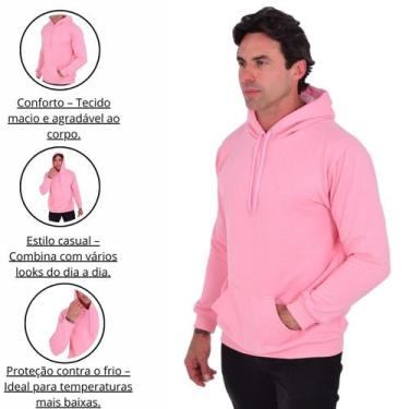 Imagem de Moletom Unissex Blusa De Frio Confortável Com Capuz Algodão - M. R. N 