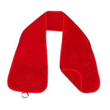 Imagem de ＫＬＫＣＭＳ Babador para adultos, cachecol, jantar, idosos, confortável, versátil, prático, simples, presente, moderno para comer, para homens, Vermelho