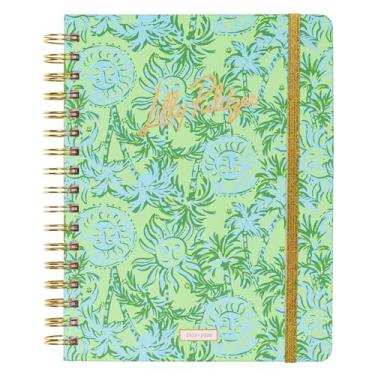 Imagem de Lilly Pulitzer Agenda mensal grande, agosto de 2025 a dezembro de 2026, agenda mensal e calendário, adesivos, bolsos e encadernação em espiral (raios de coleção)