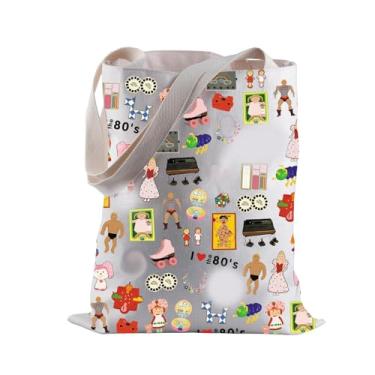 Imagem de BLUPARK Sacola De Festa Dos Anos 80, Presente Nostálgico, Cultura Pop, Compras, Aniversário Para Melhor Amigo (Anos 80 1)