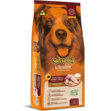 Imagem de Ração Special Dog Ultralife Adultos Raças Médias e Grandes Sabor Frango e Arroz 15kg