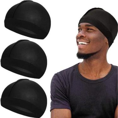 Imagem de Kit 3 Touca De Compressão Wavecap Waves Caps Para Penteados - Barbersh