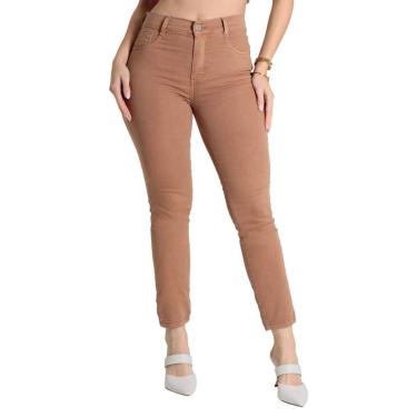 Imagem de Calça Sarja Sawary Skinny - 280285 - bege capuccino 46-Feminino