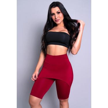 Imagem de Bermuda Lisa Saia Tapa Bumbum Suplex Fitness Academia Mvb Modas-Feminino