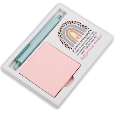 Imagem de Suporte de notas adesivas para terapeuta comportamental para mesa, presente de agradecimento de colega de trabalho, cliente, professor, mulheres, homens, decoração de mesa de agradecimento para