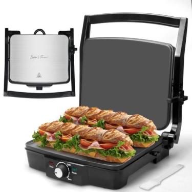Imagem de Panini Press Electric Griddle Baker's Friend Sanduicheira, 110V