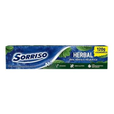 Imagem de Kit c/ 4 Creme Dental Sorriso Herbal Anis e Menta 120g