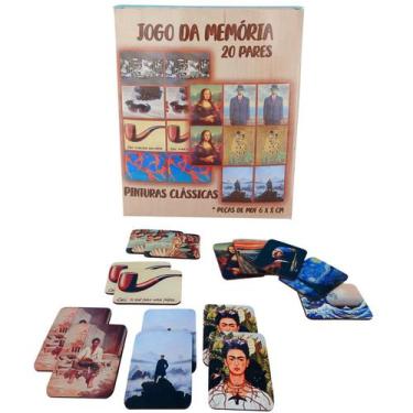 Imagem de Jogo Da Memória Educativo Pinturas E Pintores Do Mundo 10 - Reidopendr