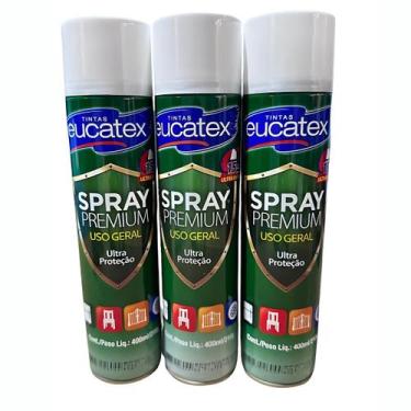 Imagem de KIT com 3 unidades Tinta Spray para Pintar Superfícies - Eucatex,  Bra