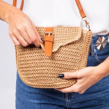 Imagem de Bolsa chic de palha com alça lateral - bege - Malissima, Bege