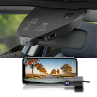 Imagem de Fitcamx Câmera de painel frontal 4K + traseira 1080P se adapta para Mazda CX-9 2016-2024 (HD2-6361, tem teto solar), aparência de fábrica OEM, Wi-Fi e aplicativo, vídeo HD duplo, gravação em loop