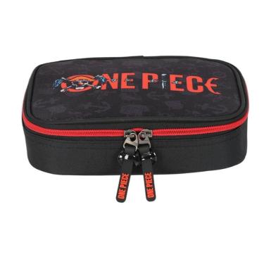 Imagem de Estojo Box Baú Escolar One Piece Netflix Vermelho Luxcel