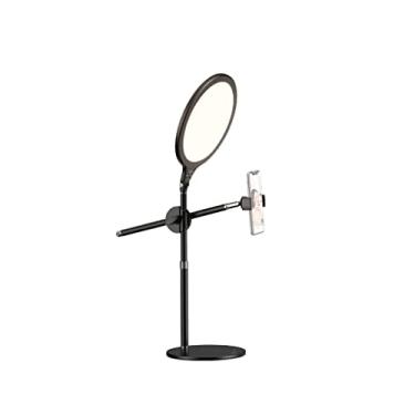 Imagem de Luz de vídeo de rotação de 360° para acessórios de câmera fotográfica com suporte, luz LED pequena para filmagem de ensino on-line