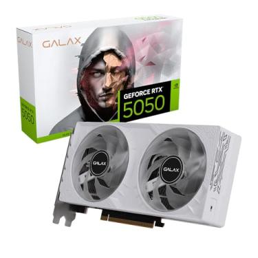 Imagem de GPU NV RTX5050 8GB BLACK GF 1-CLICK OC WHITE 128BITS GDDR6 GALAX 55NSL8MHCZBS