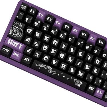 Imagem de Teclas PBT, 138 Teclas Demon Imp MDA Profile Keycaps Dye-Sublimation