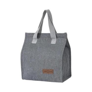 Imagem de Lancheira Térmica De Cor Sólida, Bolsa Multifuncional Para Crianças, E